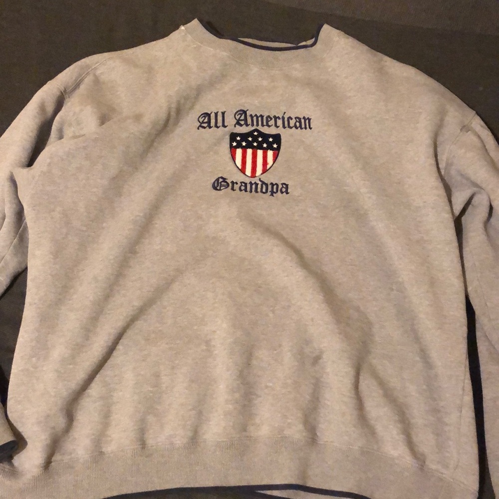 “ALL AMERICAN GRANDPA” Crewneck sweater
